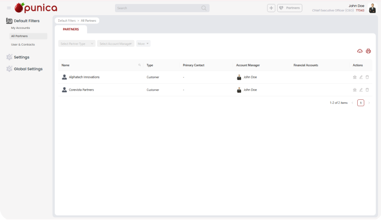 Partners Module